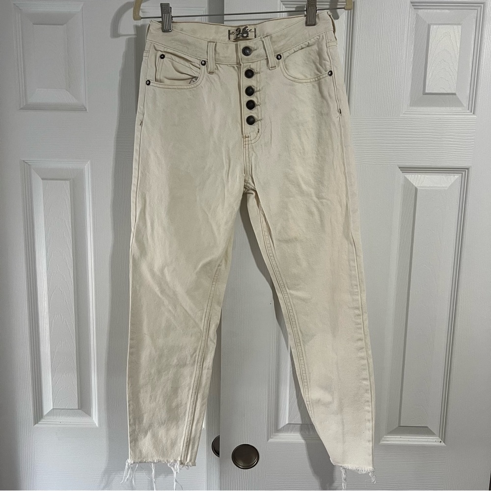 Free People Cropped Straight Jeans size 26